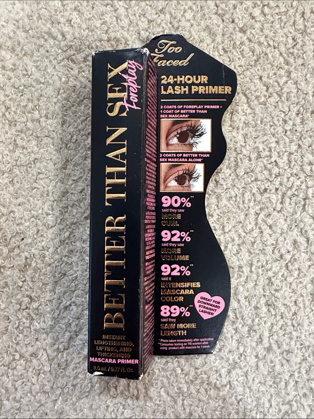 Too Faced Better Than Sex Foreplay 24-Hour Lash Primer BNIB